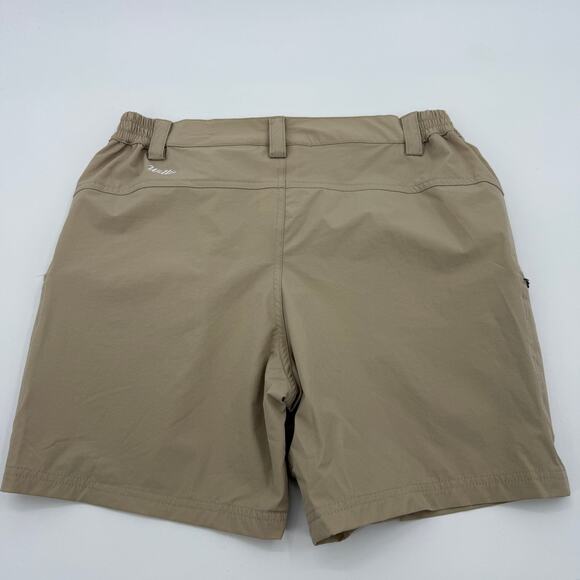 WILLIT Nylon Stretch Outdoor Shorts Womens Size M Tan 5.5 Inch Inseam Pockets - Picture 2 of 8